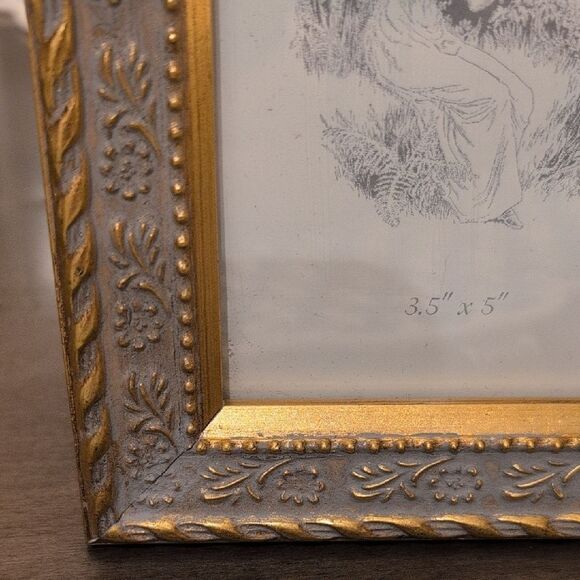 Gold and Silver Ornate Picture Frame with Intricate Accents by Melannco - Picture 3 of 10